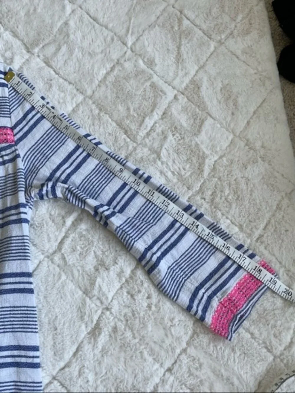 Vineyard Vines | Bungalow Stripe Tunic Top Tassels Embroidered | Size Large